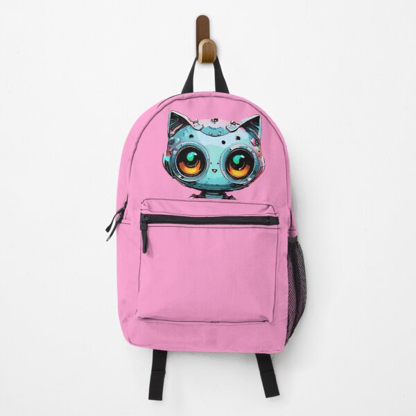 Item preview, Robo-Cat Wearing Polka Dots! designed and sold by kukamatsu.