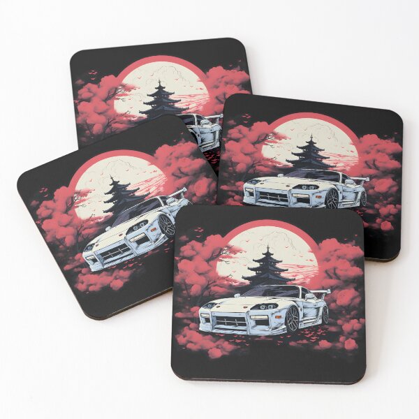 Item preview, JDM Japan White Car sun in the background designed and sold by Lajon97.