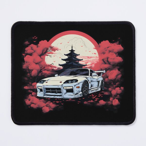 Item preview, JDM Japan White Car sun in the background designed and sold by Lajon97.