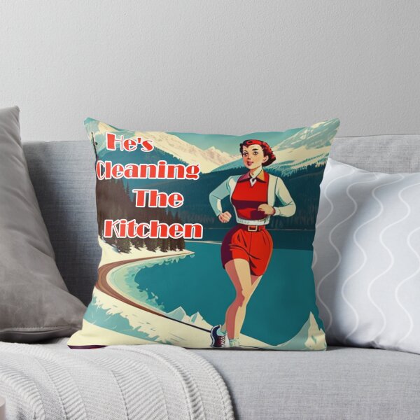 Item preview, He's Cleaning The Kitchen Sassy Runner designed and sold by Esskay Designs.
