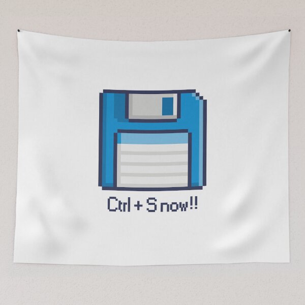 Item preview, 8-BIT FLOPPY DISK CTRL+S NOW designed and sold by GeeklyShirts.