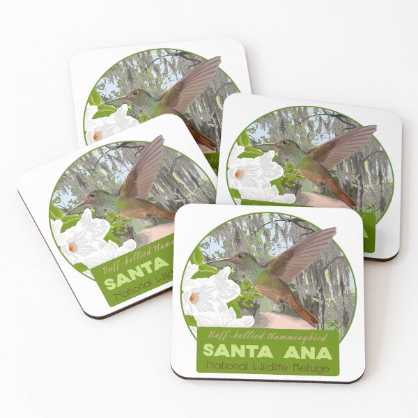 Item preview, Birds and Parks: Santa Ana National Wildlife Refuge/Buff-bellied Hummingbird designed and sold by LauraWolfArtist.