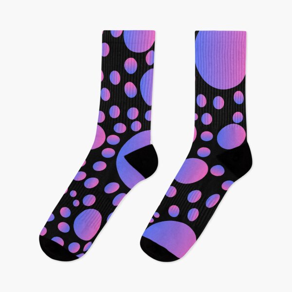 Item preview, Pink and purple gradient circles on a black background designed and sold by itsggdesigns.