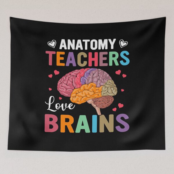 Item preview, Anatomy Teachers Love Brains Funny Science Back to School designed and sold by BunBuntheDog-.