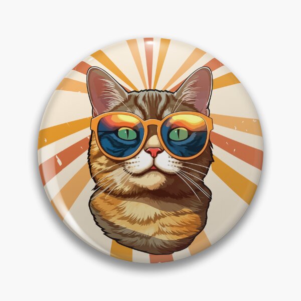 Item preview, Retro sunglasses cool cat designed and sold by solarwind559.