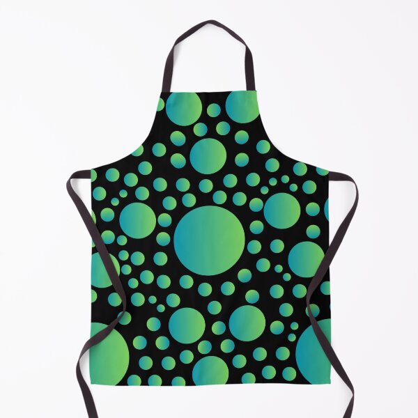Item preview, Green gradient circles on a black background designed and sold by itsggdesigns.