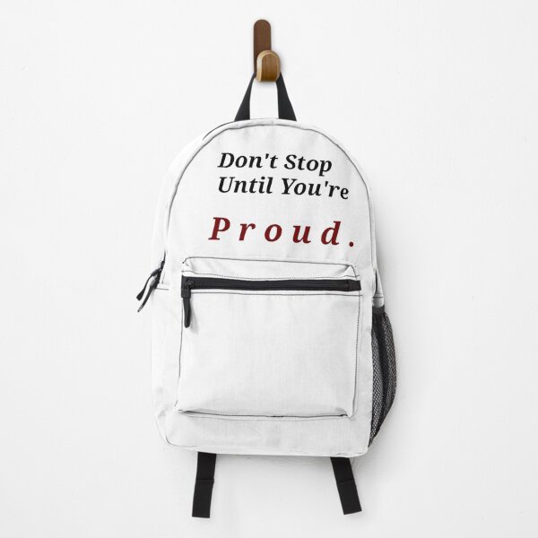 Item preview, Don't stop until you're p r o u d . designed and sold by Asmaa Abdul-Azim.