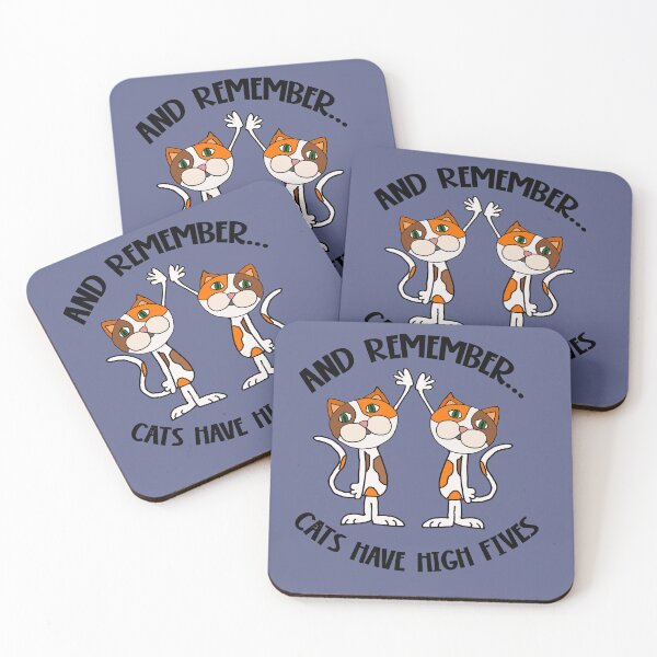Item preview, Funny Remember Cats have High Fives Pun designed and sold by Nature's Fancy.