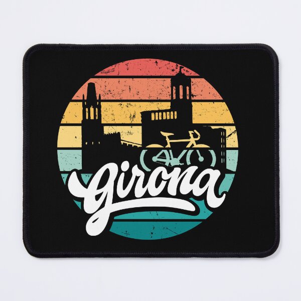Item preview, Girona Cyclist Sunset Vintage Retro Bike designed and sold by Pau Baz.