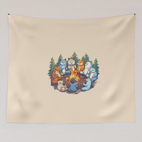 Item preview, Campfire with friends theme  designed and sold by Okracha.