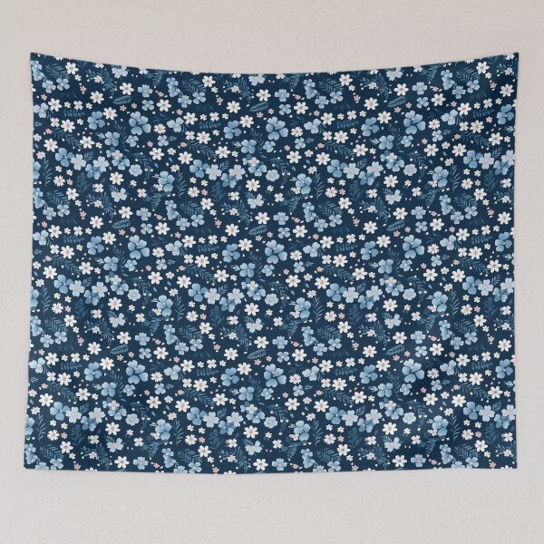 Item preview, Tiny Blue Flowers designed and sold by peony225.