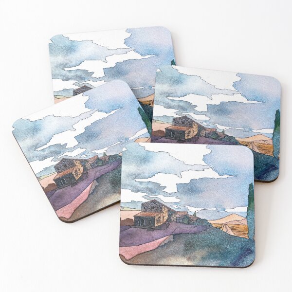 Item preview, Villa Pienza at Dusk, Tuscany designed and sold by joelkeyart.