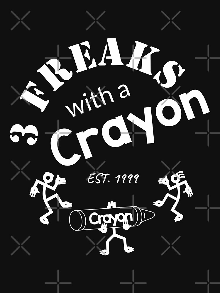 Thumbnail 7 of 7, Classic T-Shirt, 3 Freaks Rounded White designed and sold by 3FreaksWith.
