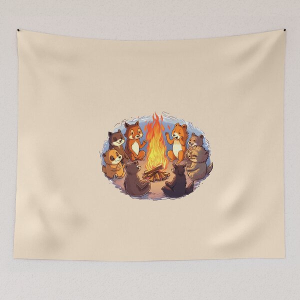 Item preview, Campfire with friends theme  designed and sold by Okracha.