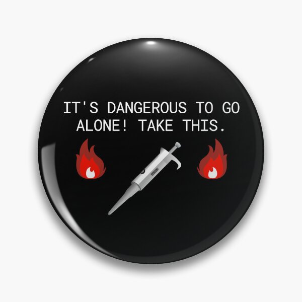 Item preview, It's Dangerous To Go Alone. Take This. - Funny Science, Microbiology, Molecular Biology, Neuroscience, Chemistry Humor, Science Humor, Funny Laboratory designed and sold by jadedscientist.