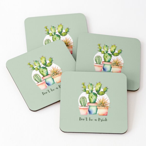 Item preview, Watercolour Cactus - Don't Be a Prick  designed and sold by sleepycharis.