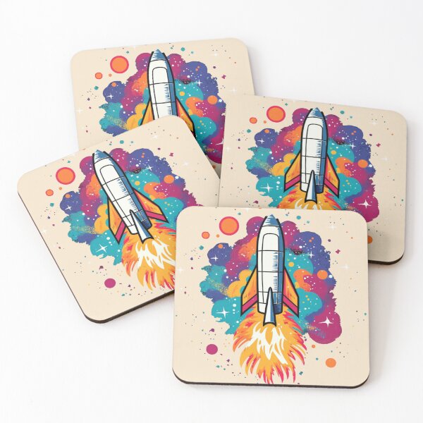 Item preview, Colorful rocket theme designed and sold by Okracha.