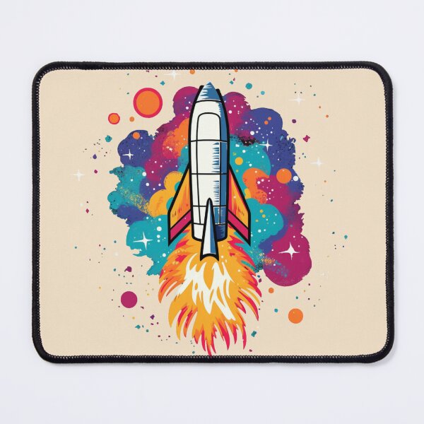 Item preview, Colorful rocket theme designed and sold by Okracha.