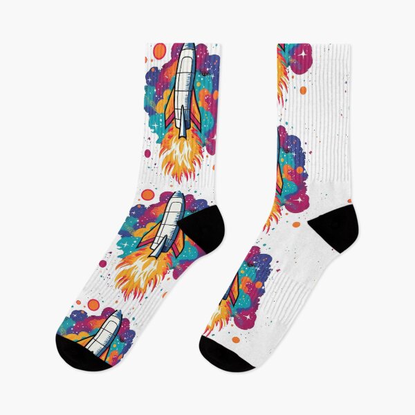 Item preview, Colorful rocket theme designed and sold by Okracha.