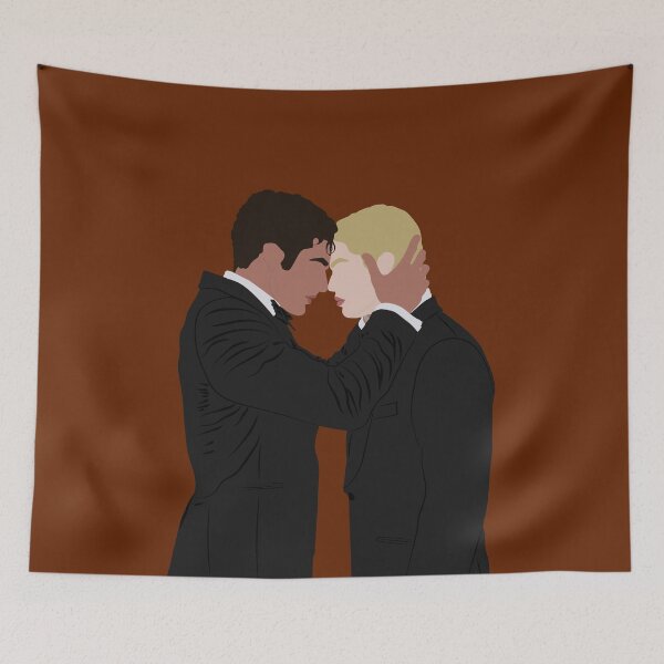 Item preview, Alex and Henry leaning onto each other | red, white and royal blue designed and sold by Pinu92.