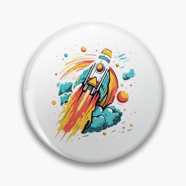 Item preview, Colorful rocket theme designed and sold by Okracha.