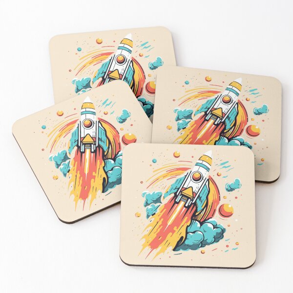 Item preview, Colorful rocket theme designed and sold by Okracha.