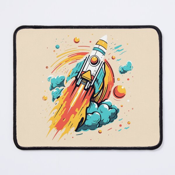 Item preview, Colorful rocket theme designed and sold by Okracha.