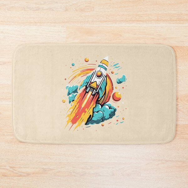 Item preview, Colorful rocket theme designed and sold by Okracha.