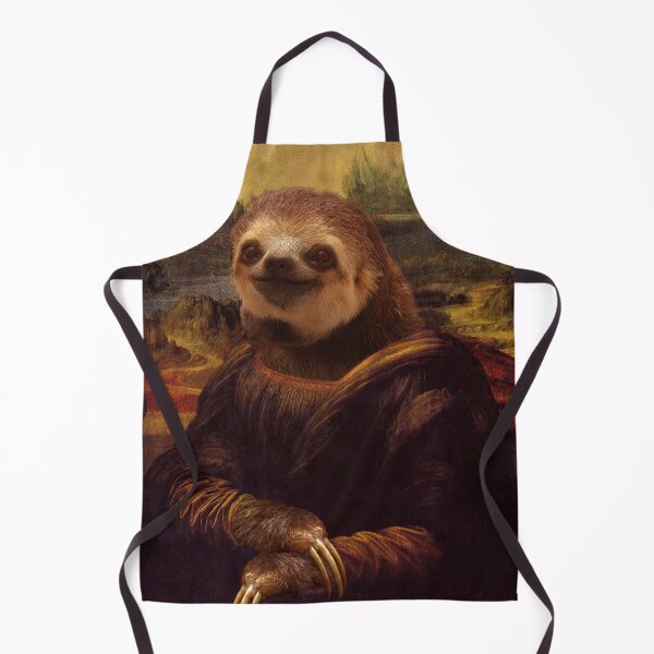 Item preview, Sloth Mona Lisa - Print / Home Decor / Wall Art / Poster / Gift / Birthday / Sloth Lover Gift / Animal print Canvas Print designed and sold by Furry And Purry.