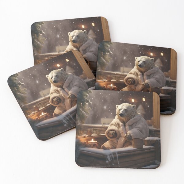 Item preview, bear in sauna designed and sold by EdicionesJML.