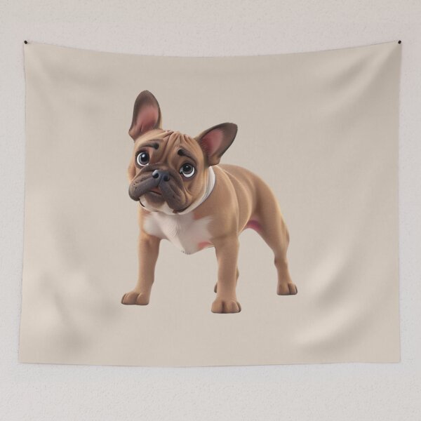 Item preview, Animated French Bulldog in 3D style designed and sold by ChickNickStudio.