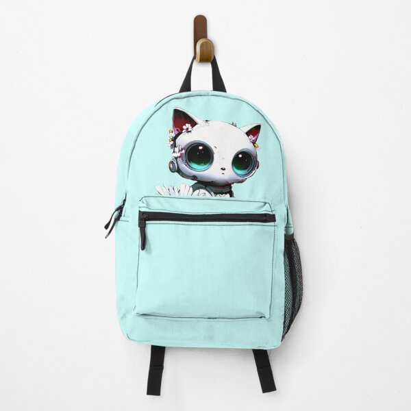 Item preview, Robo-Cat With Daisies! designed and sold by kukamatsu.