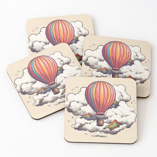Item preview, Colorful baloon with clouds theme designed and sold by Okracha.
