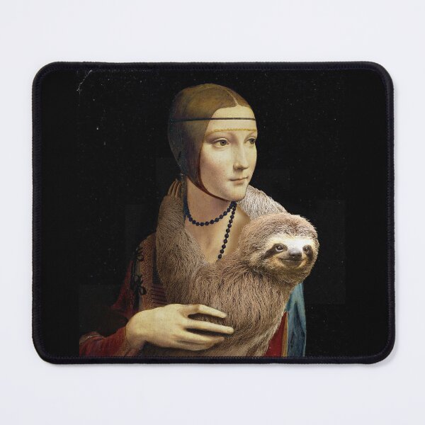 Item preview, Lady with a Sloth - Print / Home Decor / Wall Art / Poster / Gift / Birthday / Sloth Lover Gift / Animal print designed and sold by Furry And  Purry.