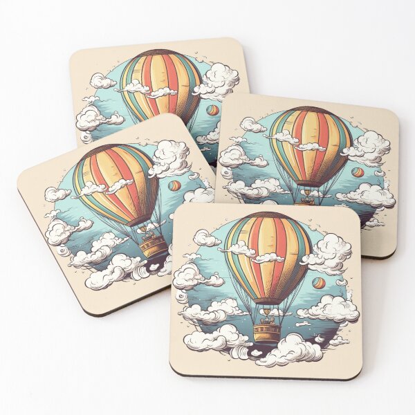 Item preview, Colorful baloon with clouds theme designed and sold by Okracha.