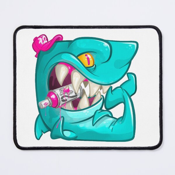 Item preview, Fury of the Frenzied Shark: Depths of Wrath,angry shark,funny shark designed and sold by Gazo freeze ★★★★★.