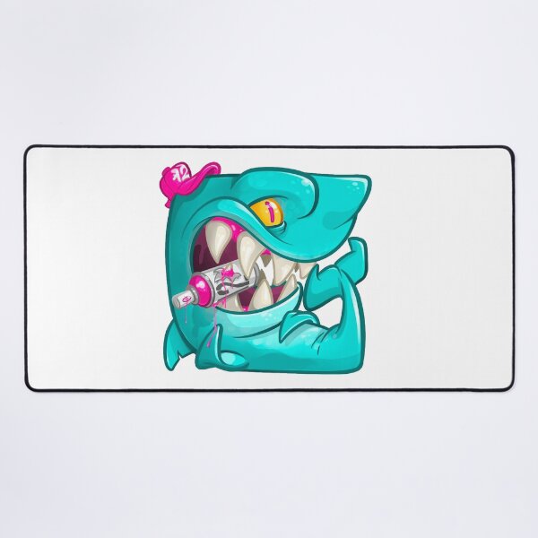 Item preview, Fury of the Frenzied Shark: Depths of Wrath,angry shark,funny shark designed and sold by Gazo freeze ★★★★★.