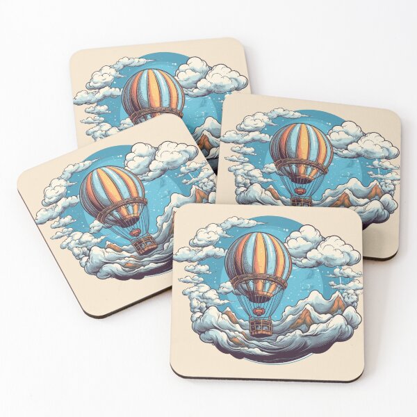 Item preview, Colorful baloon with clouds theme designed and sold by Okracha.