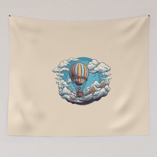 Item preview, Colorful baloon with clouds theme designed and sold by Okracha.