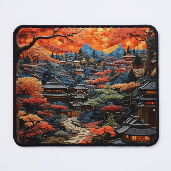 Item preview, Mosaic Brick Japanese Town - Peaceful designed and sold by SuperSeries.