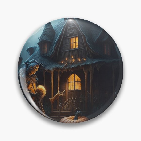Item preview, Enchanted Haunts: Smiling Pumpkin and Spooky House designed and sold by irosh madushan.