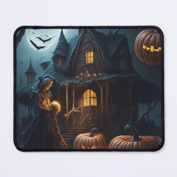 Item preview, Enchanted Haunts: Smiling Pumpkin and Spooky House designed and sold by irosh madushan.
