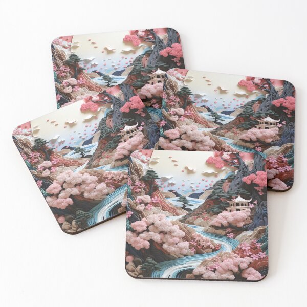 Item preview, Mosaic Zen Garden River - Cherry Blossom designed and sold by SuperSeries.
