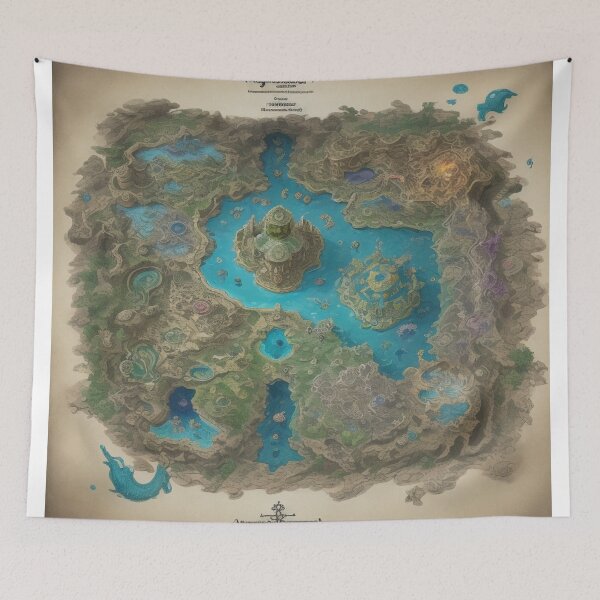 Item preview, dungeon world map dm accessories designed and sold by Yellowriversss.