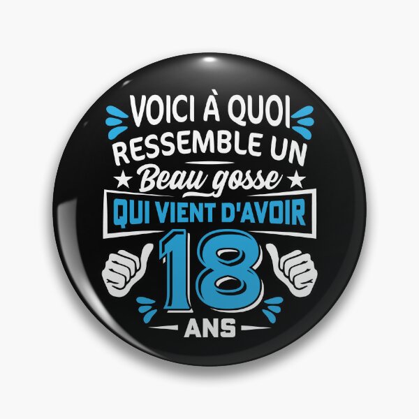 Item preview, Cadeau Anniversaire Beau Gosse 18 ans Humour Ado Garçon BG designed and sold by Tatus Brinal.