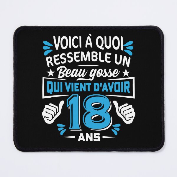 Item preview, Cadeau Anniversaire Beau Gosse 18 ans Humour Ado Garçon BG designed and sold by Tatus Brinal.
