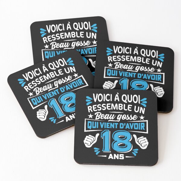 Item preview, Cadeau Anniversaire Beau Gosse 18 ans Humour Ado Garçon BG designed and sold by Tatus Brinal.
