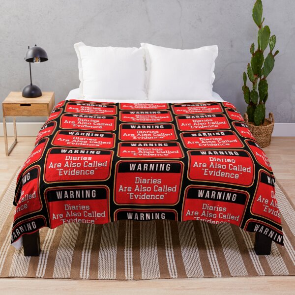 Item preview, WARNING: Diaries Are Also Called "Evidence" - funny warning signs designed and sold by DesignsFromTW-S.