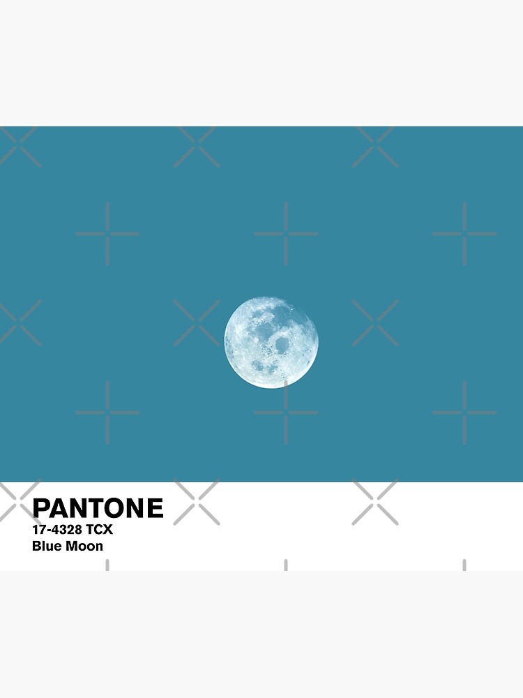 "Blue Moon Pantone" Art Print by coverinlove Redbubble