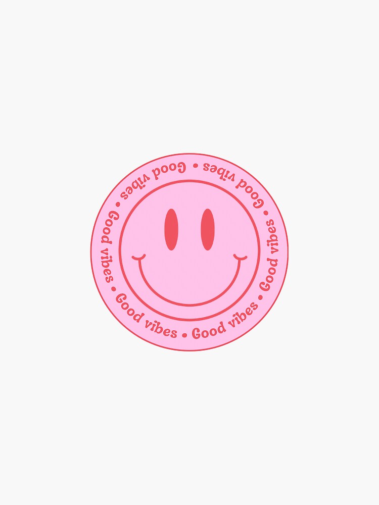 Drippy Smile Hot Pink PNG Smiley Shirt Design Preppy PNG 